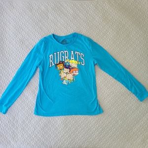 90's Style Blue Rugrats Long Sleeve Shirt Size L
